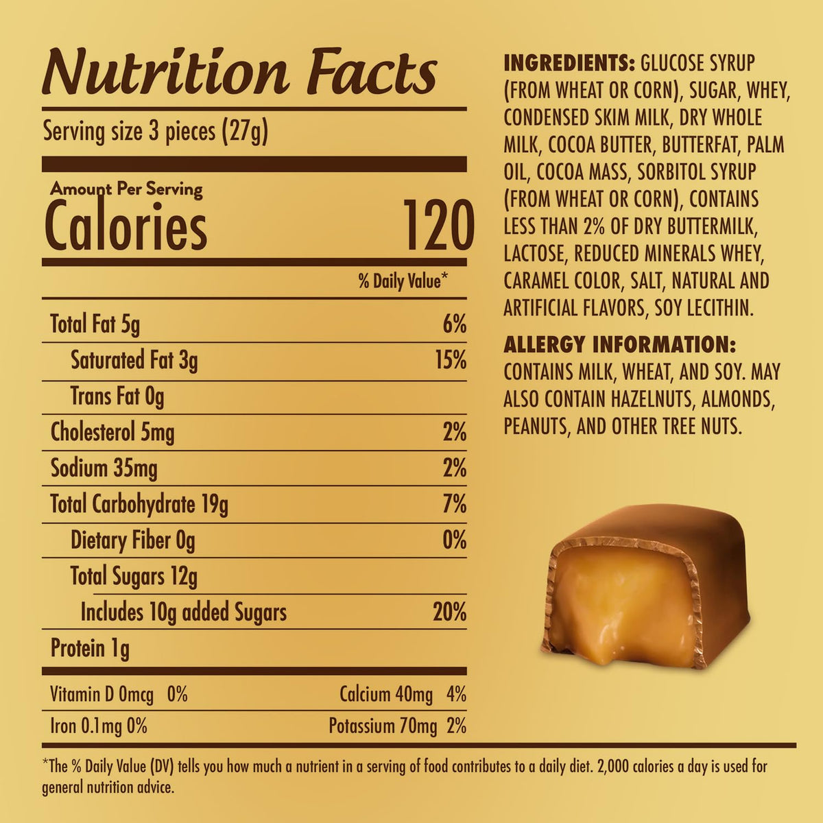 GeeOOLLAH Original caramel centers wrapped individually, perfect for candy buffets.