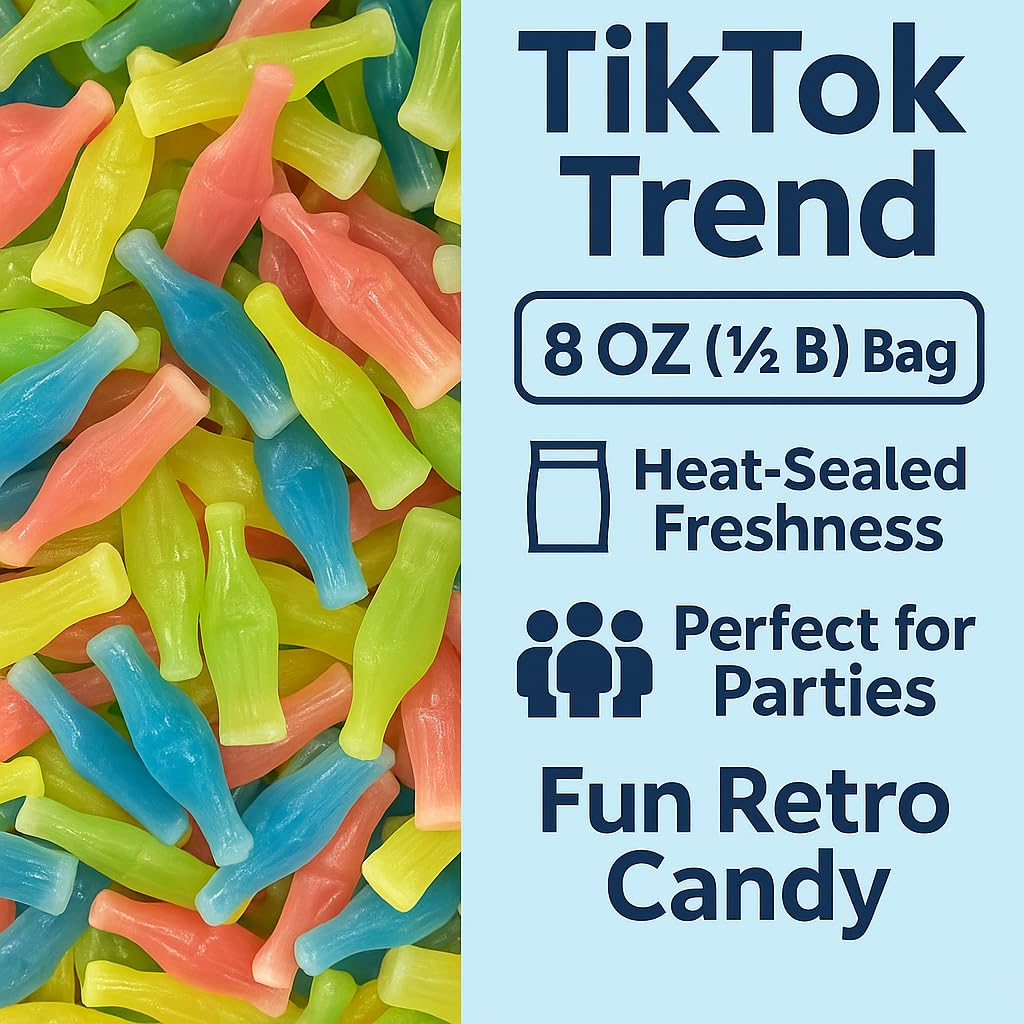 GEEOOLLAH wax bottle candy, freeze for extra crunch.