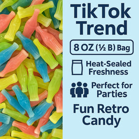 GEEOOLLAH wax bottle candy, freeze for extra crunch.