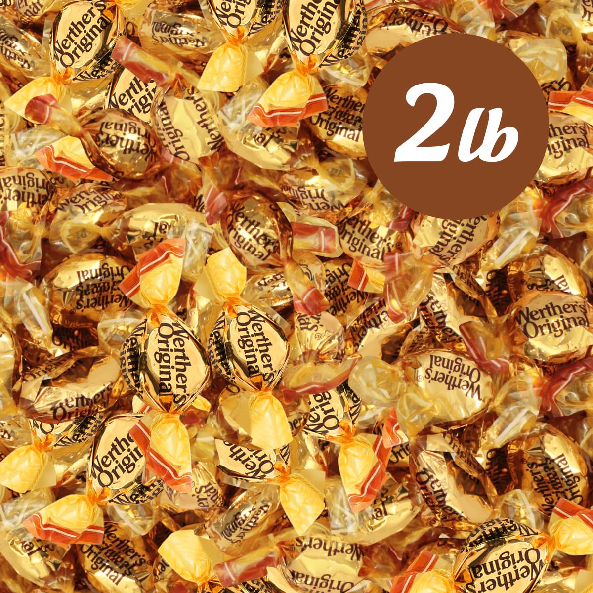 GEEOOLLAH Werther’s chewy caramels with soft texture for enjoyable bites.