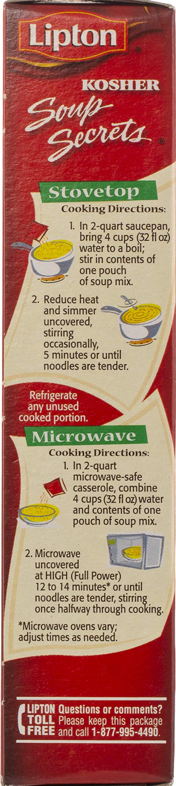 Gefen Lipton Soup Secrets Noodle Soup ingredients support quick meals