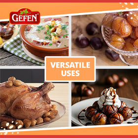Gefen Chestnuts in soup, adding depth and texture