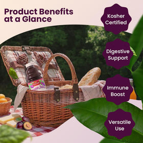 Gefen prune juice 2-pack packaging ready for shelves
