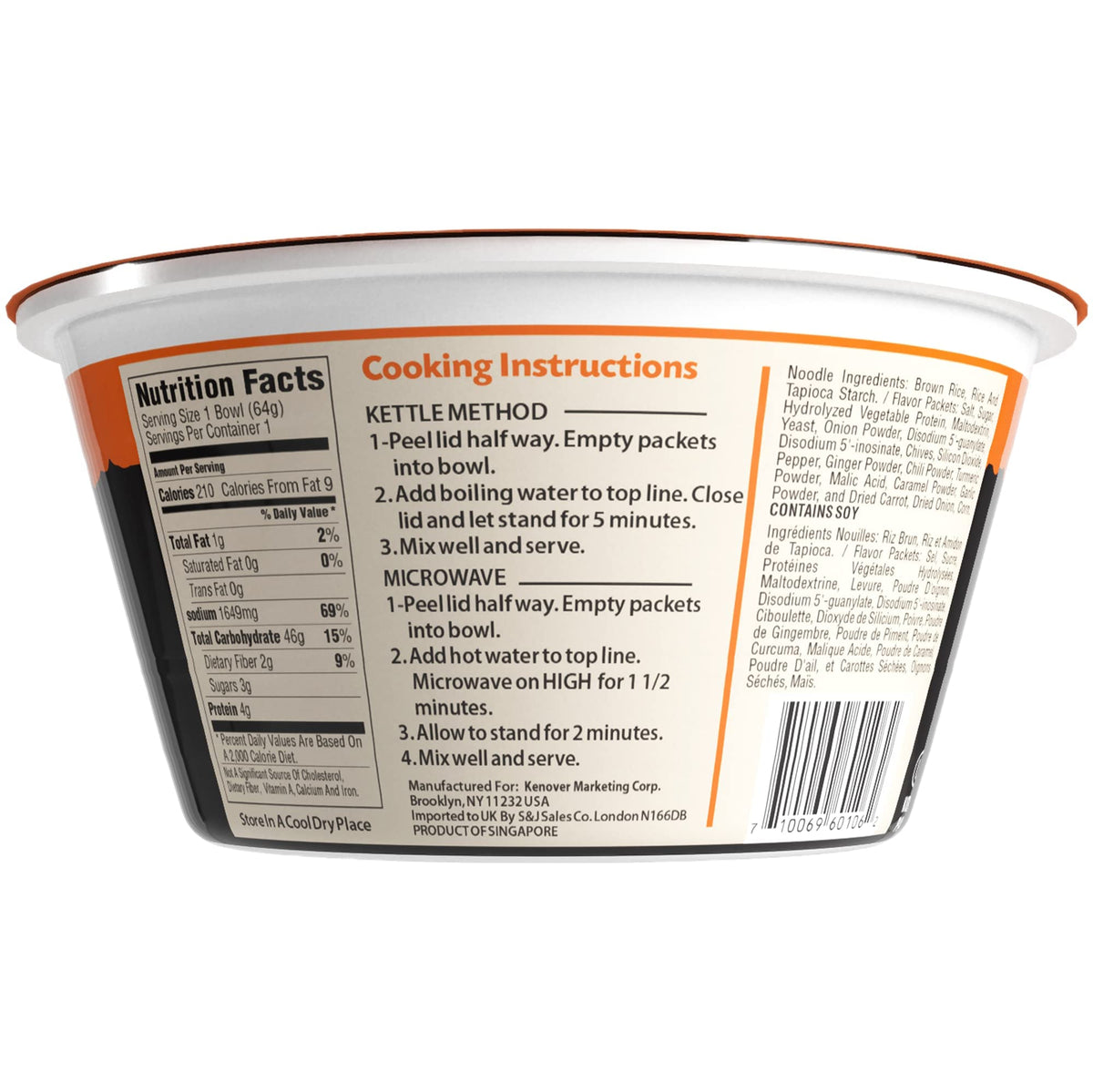 Gefen brown rice gluten free instant noodle soup chicken flavor serving bowl ready in minutes.