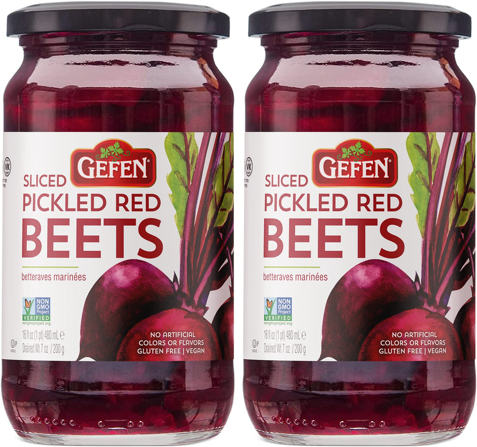 Gefen Sliced Pickled Beets in a jar add crispness to salads