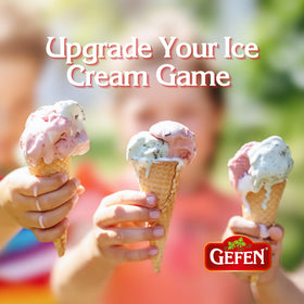 Gefen Sugar Cones offer easy serving with spill-free scooping.