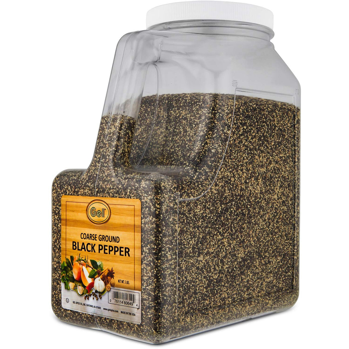 Gel Spice 18-24 mesh pepper offers a robust grind ideal for steaks and roasts