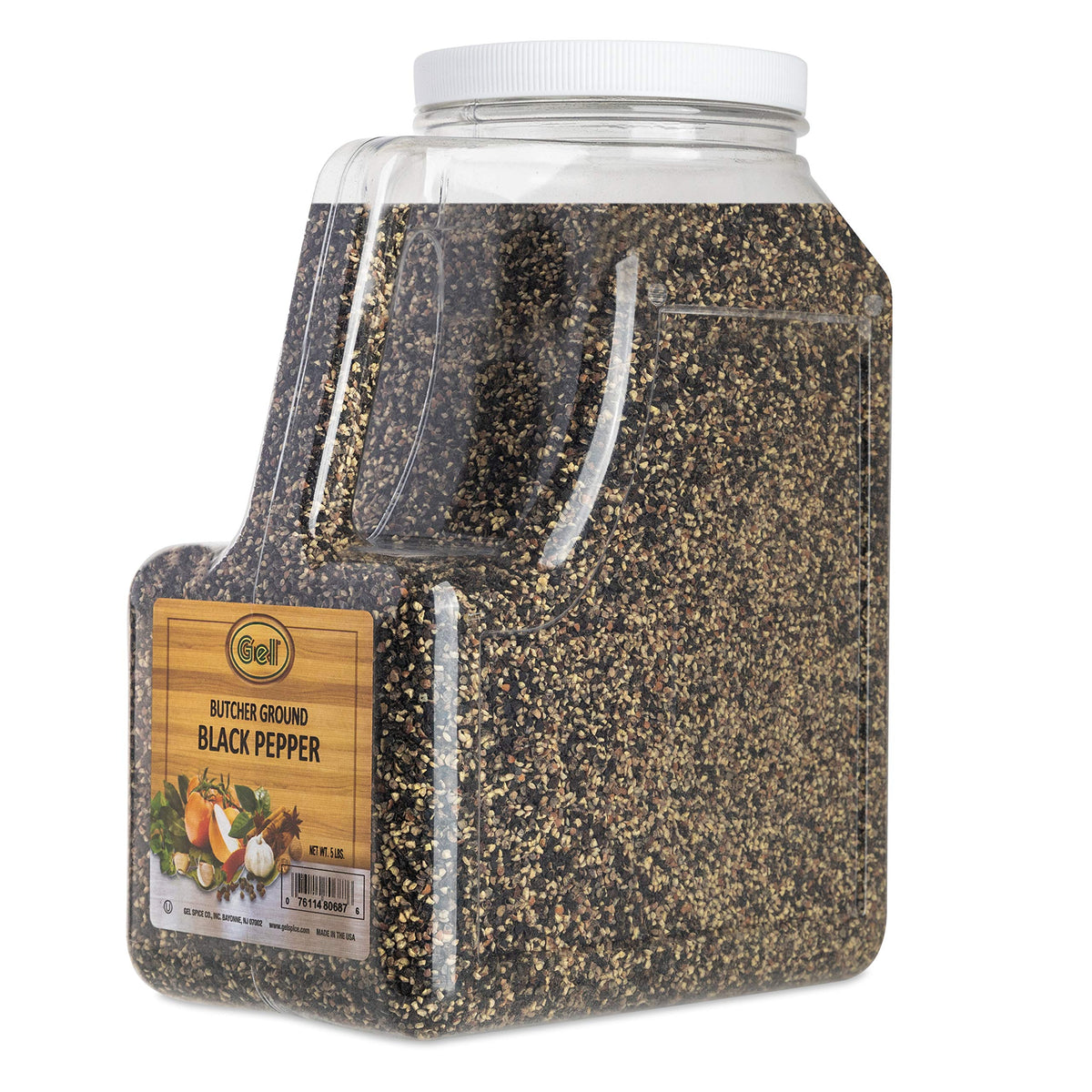 Gel Spice Black Pepper grind close-up for precise seasoning