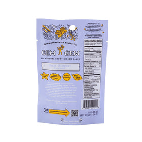 Gem Gem Ginger Candy Chews packaged treats, ideal for party favors and gift bags.