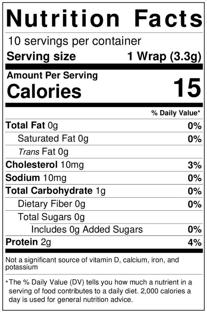 General Nature Wonder Wraps Original texture close-up, soft and pliable tortillas.
