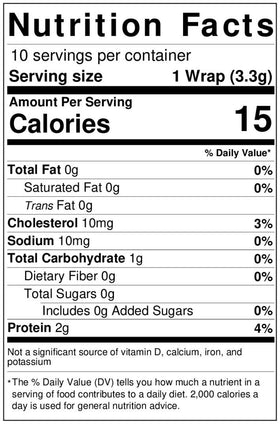 General Nature Wonder Wraps Original texture close-up, soft and pliable tortillas.