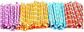 Generic 100 Pixie Silly Stix flavors mix image highlights tangy sweet candy for all occasions.