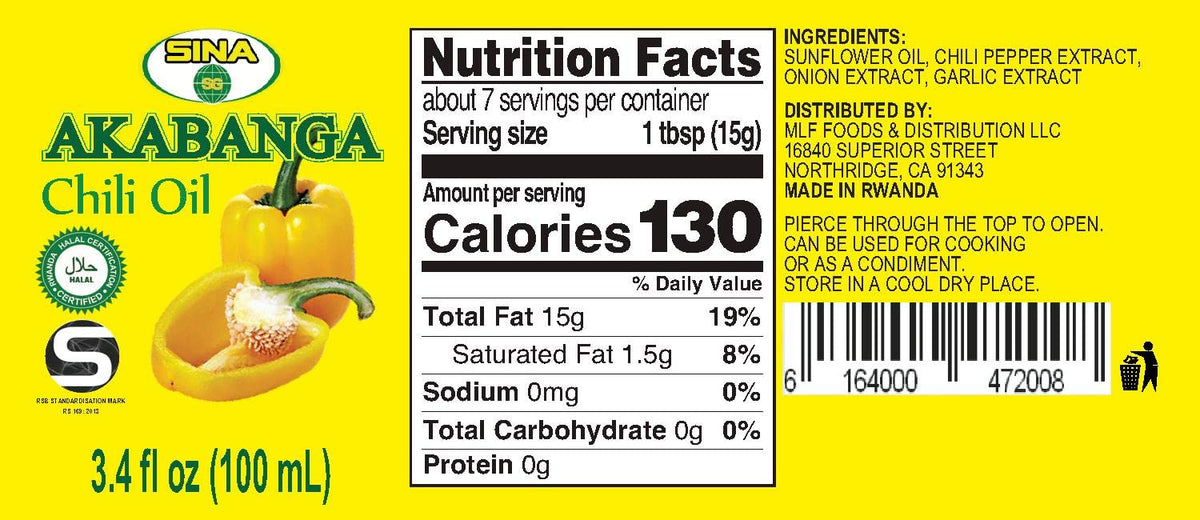 Generic Akabanga Extra Hot sauce drops used to add a bold kick to meals.