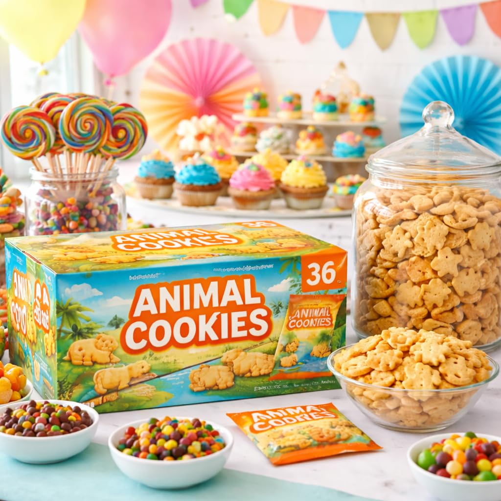 Generic Animal Crackers classroom-snack setup ideal for school treats.