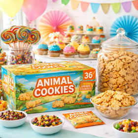 Generic Animal Crackers classroom-snack setup ideal for school treats.