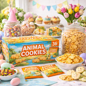 Generic Animal Crackers grab-and-go snack for travel and outings.