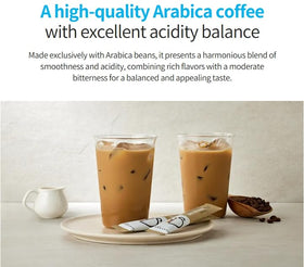 Generic Atomy Korean 3-in-1 coffee mix powder highlights balanced creaminess.
