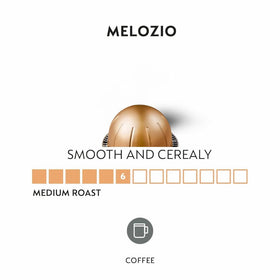 Generic Melozio coffee pods ready to brew, balanced aroma and creamy texture