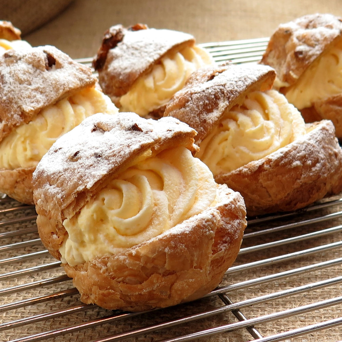 Creamy Bavarian Filling perfect for pie slices and cake centers