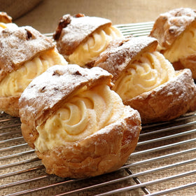 Creamy Bavarian Filling perfect for pie slices and cake centers