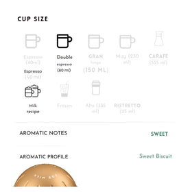 Generic Bianco Doppio espresso pod ready for a quick, bold cup.