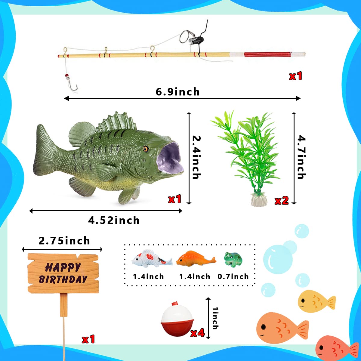 Generic birthday card slot topper adds a personalized cake message option