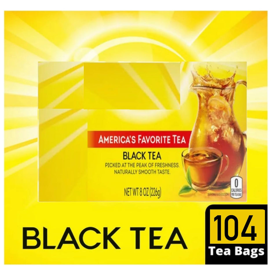Generic Black Tea Bags in a wrapped box maintain freshness for daily use.