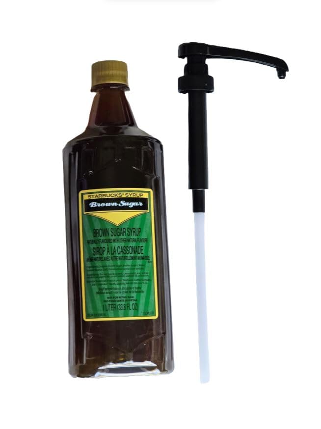 Generic Brown Sugar Syrup 1L bottle ready for cafe-worthy drinks at home