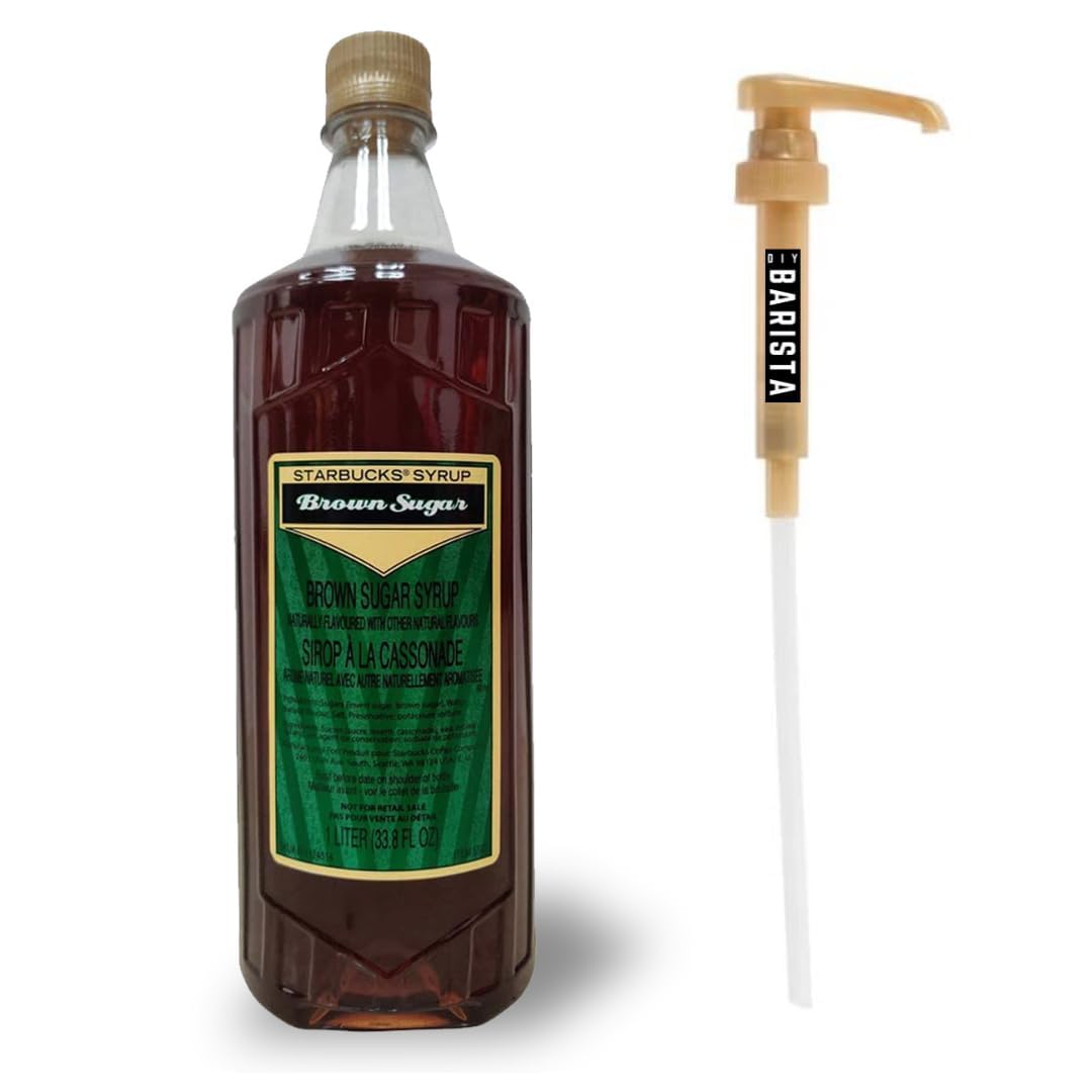 Iced coffee glass with Generic Brown Sugar Syrup showing balanced sweetness