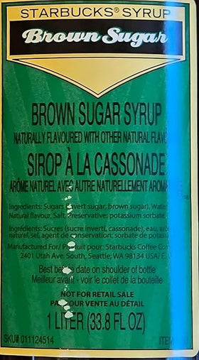 Latte-foam scene featuring Generic Brown Sugar Syrup caramel notes