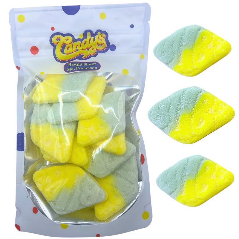 BUBS Tutti Frutti rhombus foam candy packaging highlights vegan ingredients.