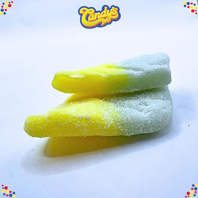 BUBS Tutti Frutti rhombus foam candy on a plate ready for gifting and sharing.