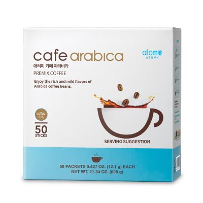 Generic Cafe Arabica 50T pack showing convenient sticks for on-the-go coffee.