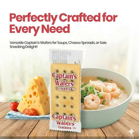 Light and crisp Captain’s Wafers texture ready for everyday snacking