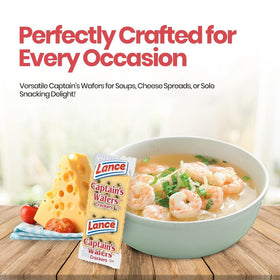 Generic Captain's Wafers Original Crackers ideal with cheese spreads and dips.