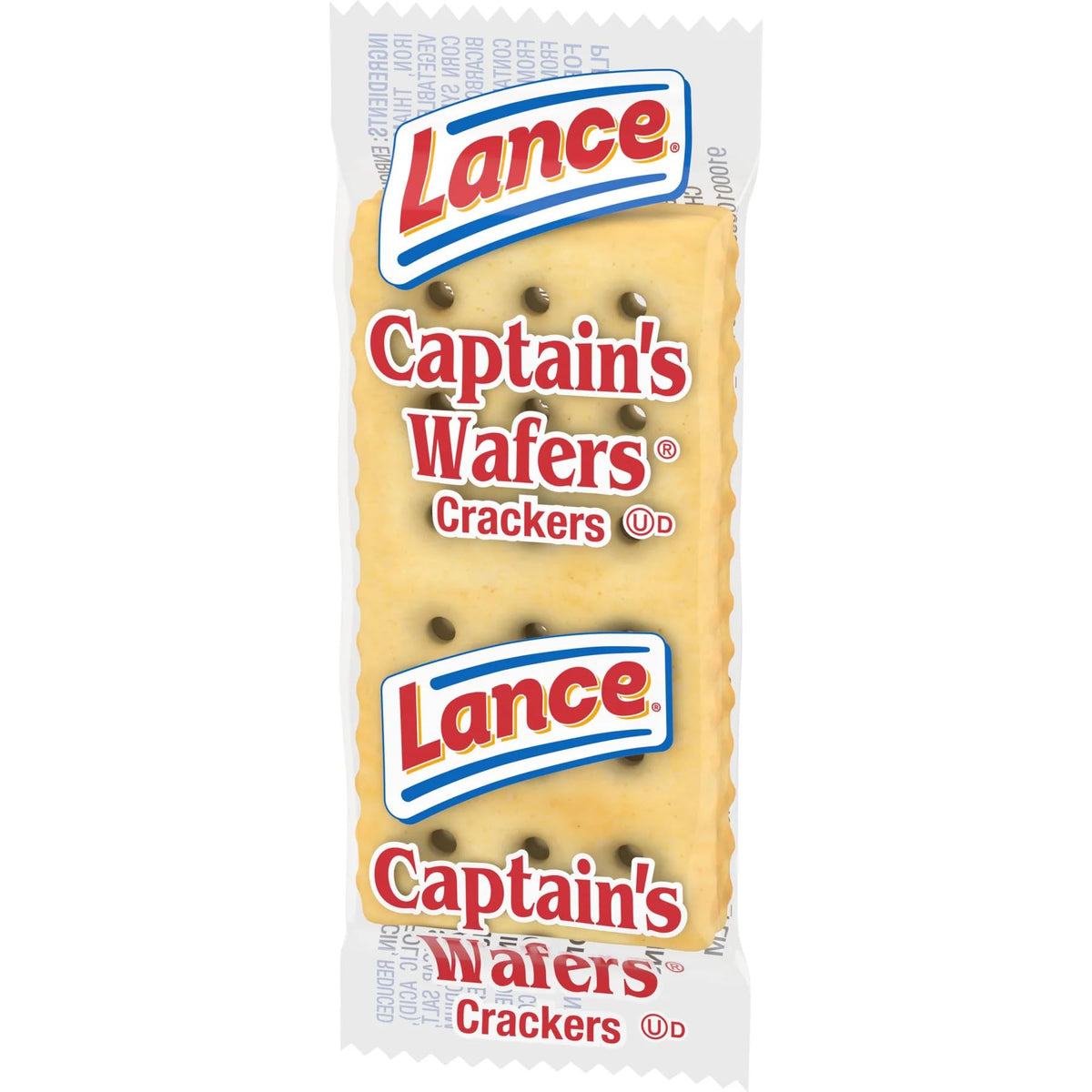 Generic Captain's Wafers Original Pack 75 with two crackers per pouch for grab-and-go snacking