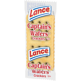 Generic Captain's Wafers Original Pack 75 with two crackers per pouch for grab-and-go snacking