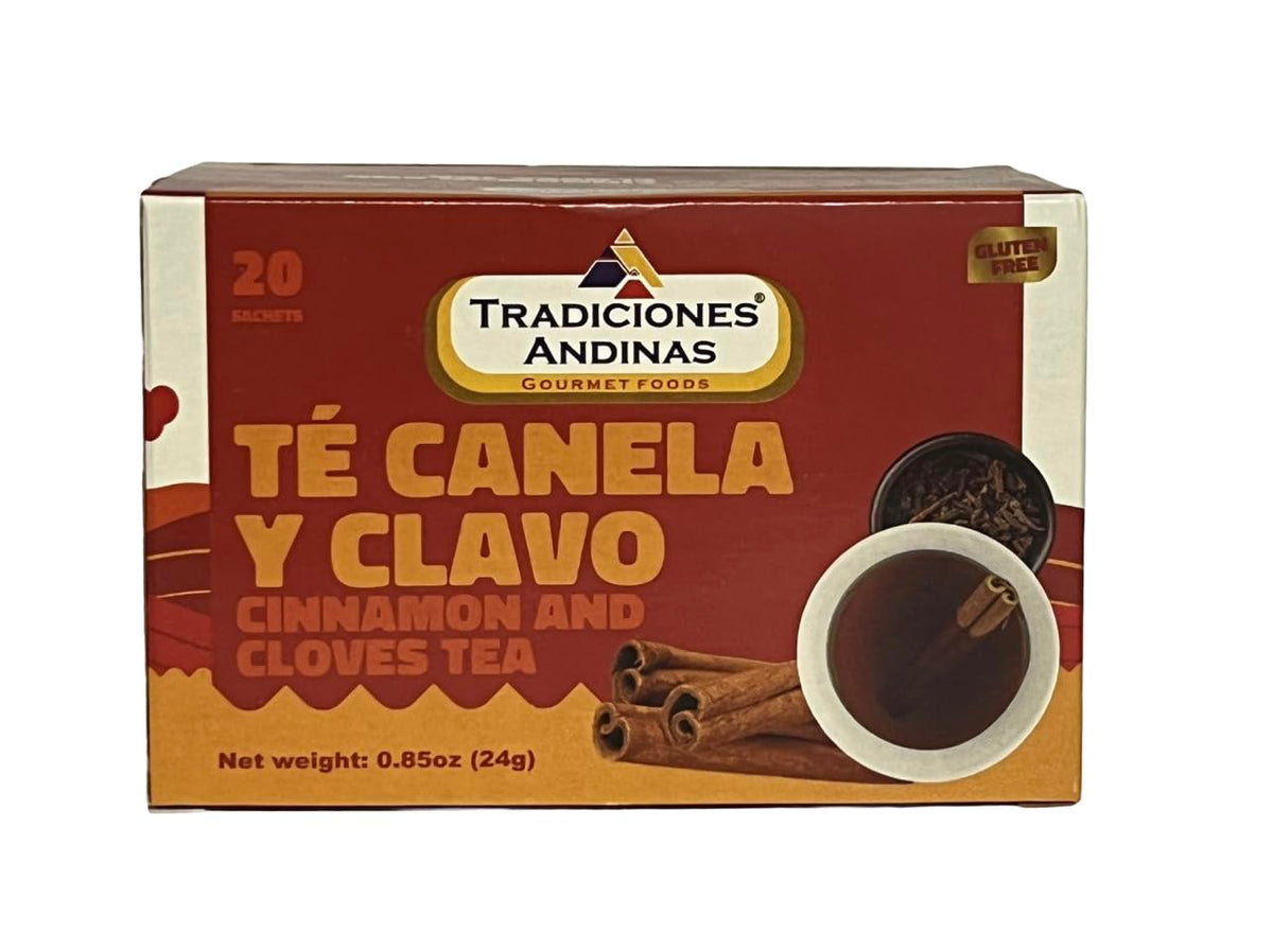 Generic Cinnamon and Clove Tea being poured into a cup with aromatic notes.