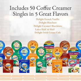 Generic Coffee Creamer Singles gift pack suited for gifting coffee lovers.