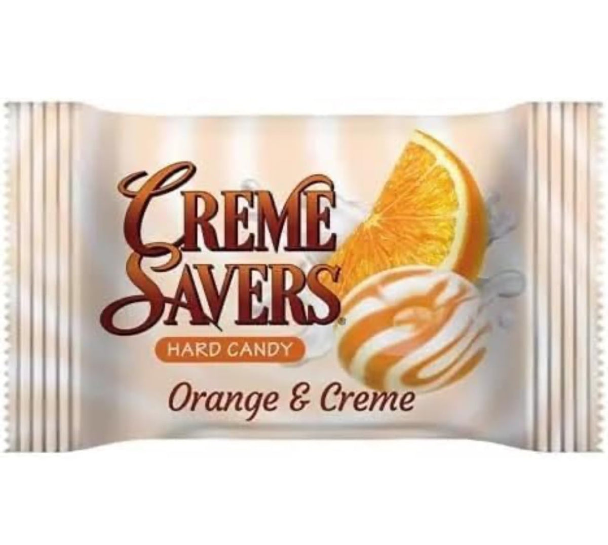 Generic Cream Savers individually wrapped candies preserve freshness for pockets and desks.