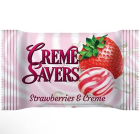 Generic Creme Savers individually wrapped candies ensure freshness on the go.