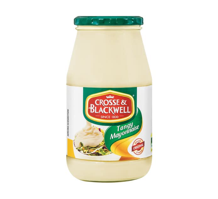 Generic Crosse and Blackwell Mayonnaise in a glass jar for rich, creamy sandwiches.