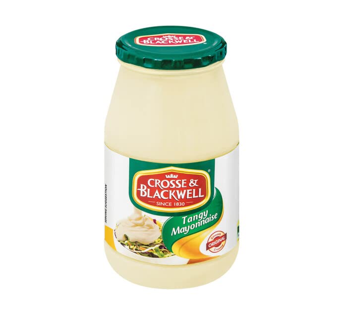 Generic Crosse and Blackwell Mayonnaise being poured over a sandwich for easy flavor boost.