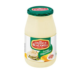 Generic Crosse and Blackwell Mayonnaise being poured over a sandwich for easy flavor boost.