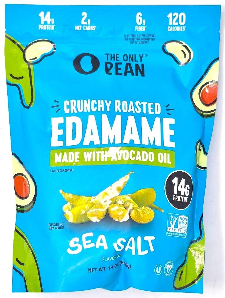 Generic Crunchy Roasted Edamame jar, high protein on the go