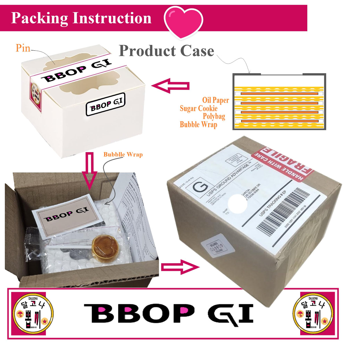 Secure oil paper wrap and protective shipping packaging