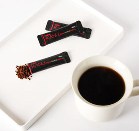 Generic Dark Roast Americano sticks dissolve in hot water for a rich cup.