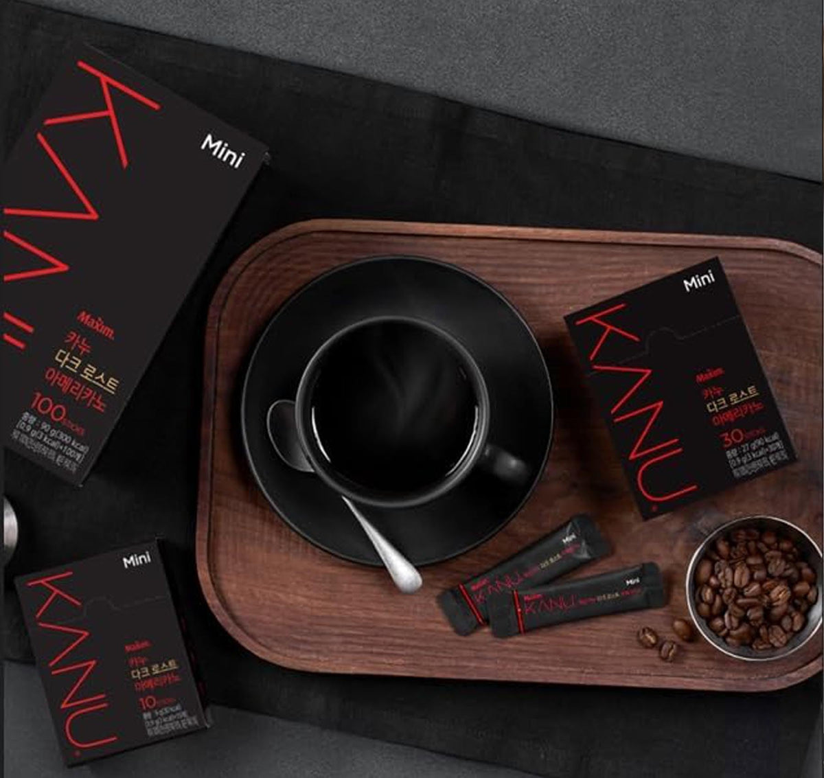 Generic Dark Roast Americano sticks are travel-ready, ideal for camping or office.