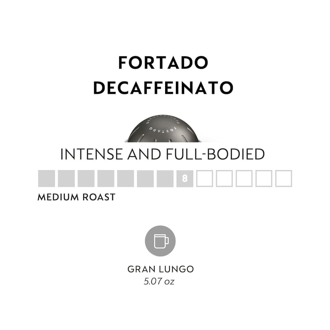 Generic Decaffeinato pods, ten-count decaffeinated espresso capsules for quick, caffeine-free rituals.