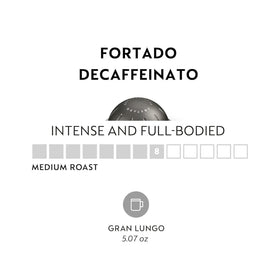 Generic Decaffeinato pods, ten-count decaffeinated espresso capsules for quick, caffeine-free rituals.